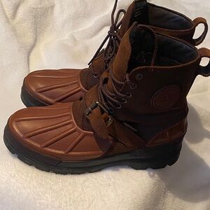 Men's Waterproof Brown Leather Boots